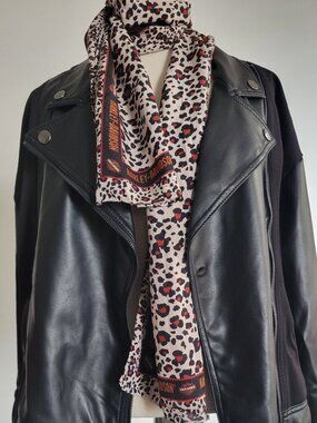 Adrienne Landau Onyx Oversized Moto Leather Jacket